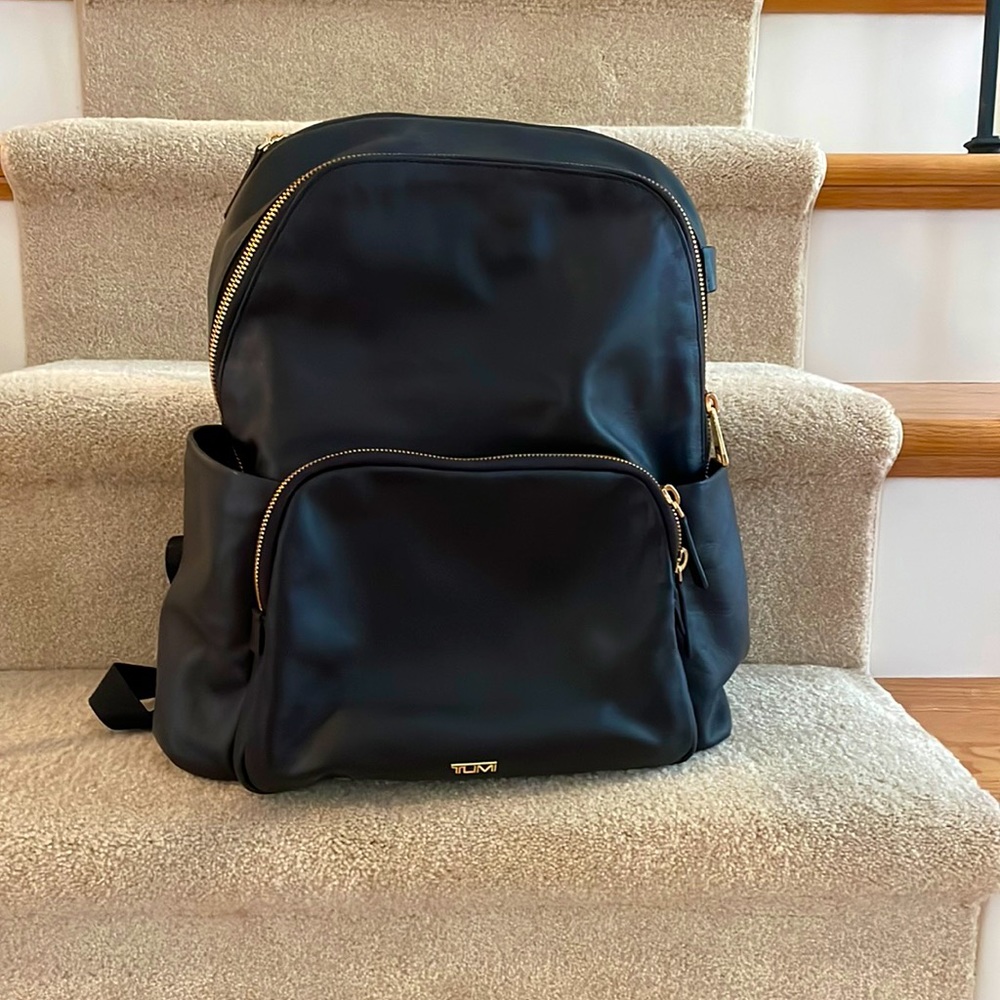 Barely used leather tumi Ruby backpack. In great condition!